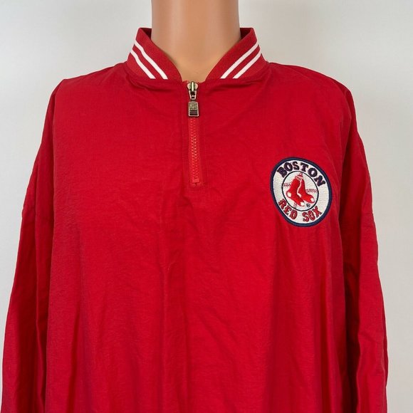 Russell Athletic Boston Red Sox Pullover Windbreaker Jacket Vtg 90s MLB 2XL - Picture 1 of 6